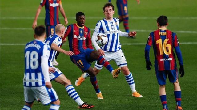 登贝莱、阿劳霍、德容...现在的巴萨能打硬仗了